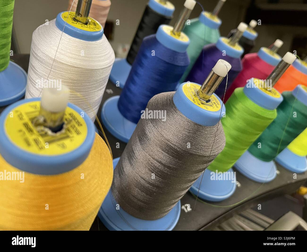 Colorful threads Stock Photo