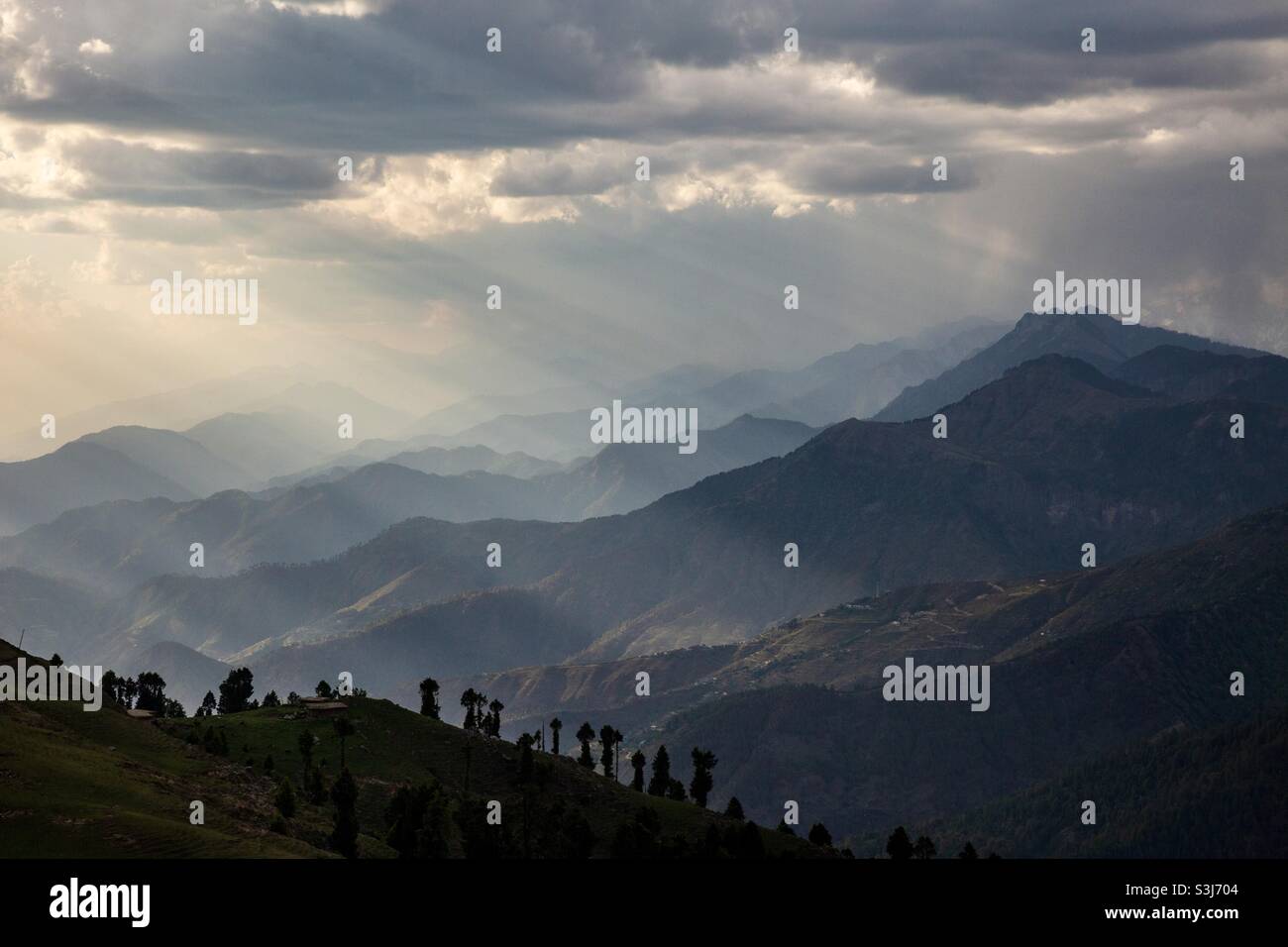 Himalayan foothills, Himachal Pradesh, India - Smartphone Captured Stock Image