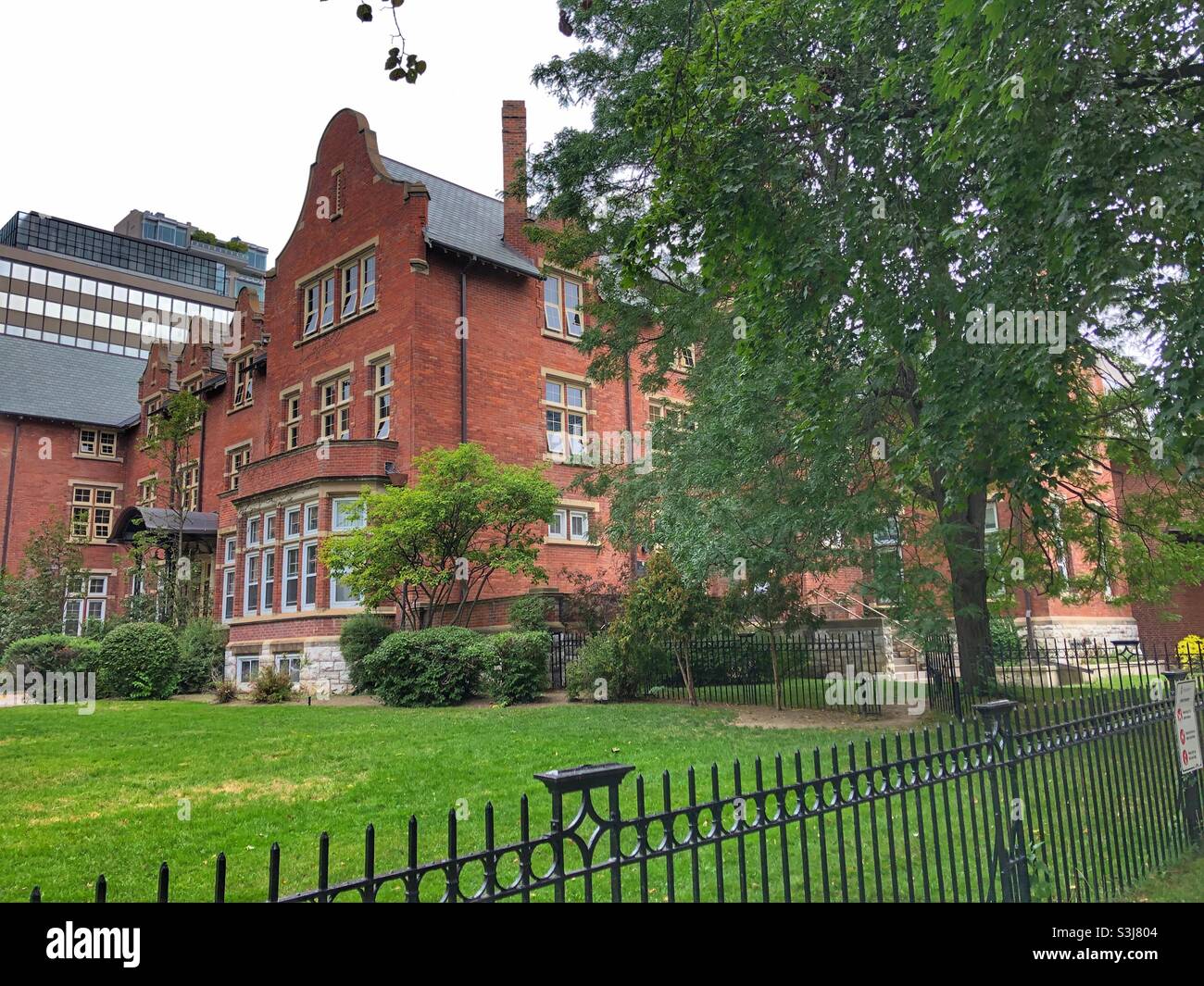 Ainsley Hall residence at the University of Toronto, Canada. - Smartphone Captured Stock Image