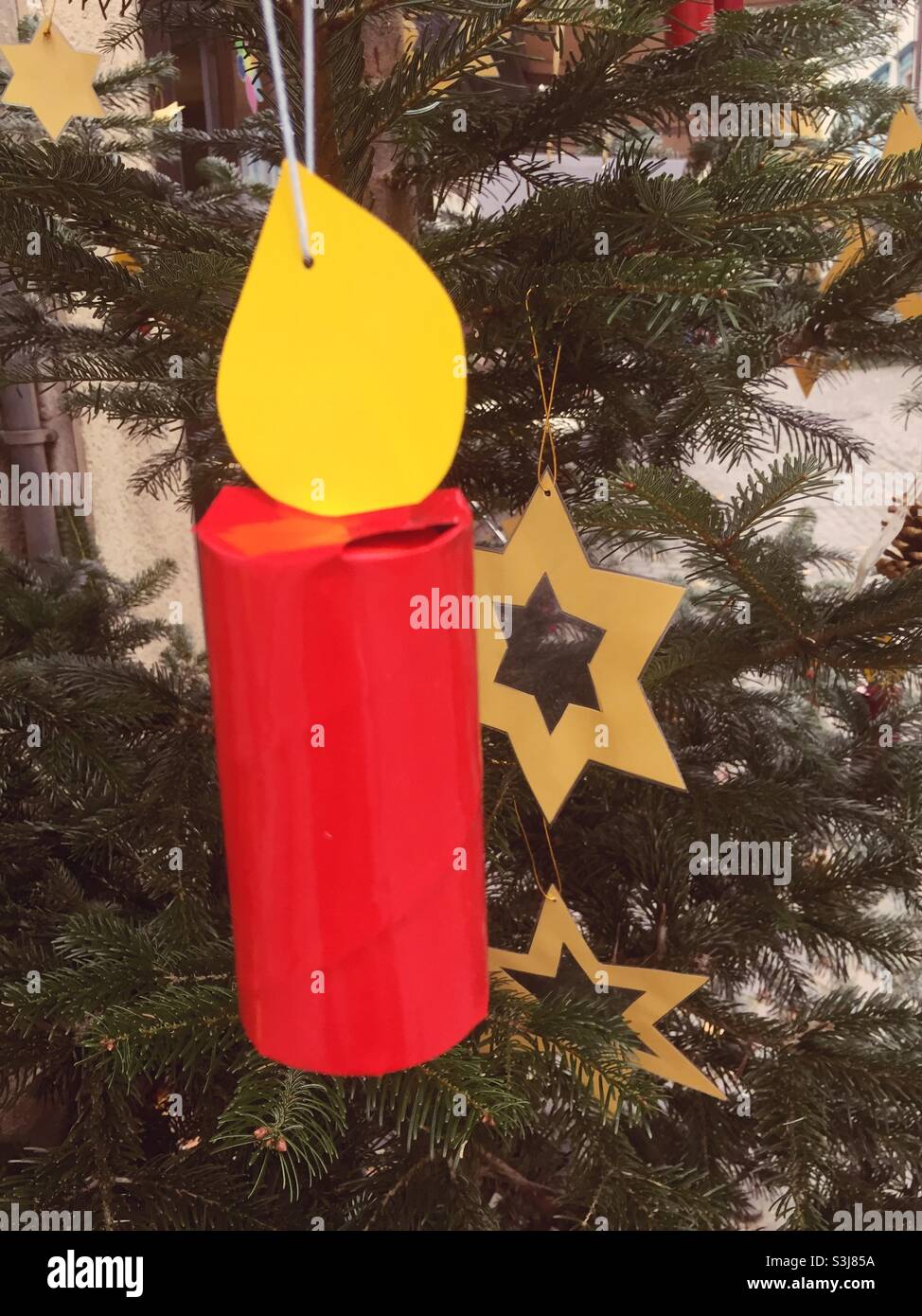 Handicrafted Christmas decoration - Smartphone Captured Stock Image