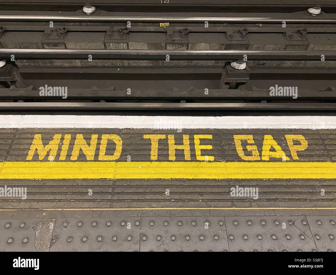 Mind the Gap - Smartphone Captured Stock Image