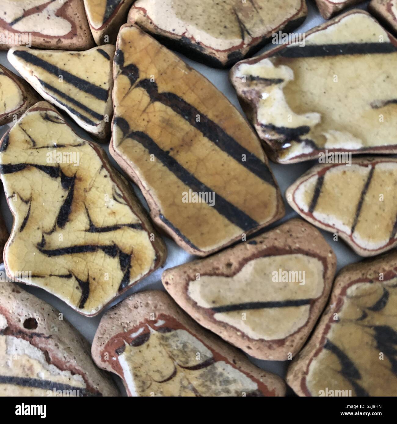 Ancient Pottery shards found River Thames by port of london licensed