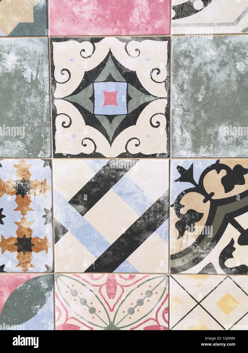 colorful ceramic tiles Stock Photo Alamy