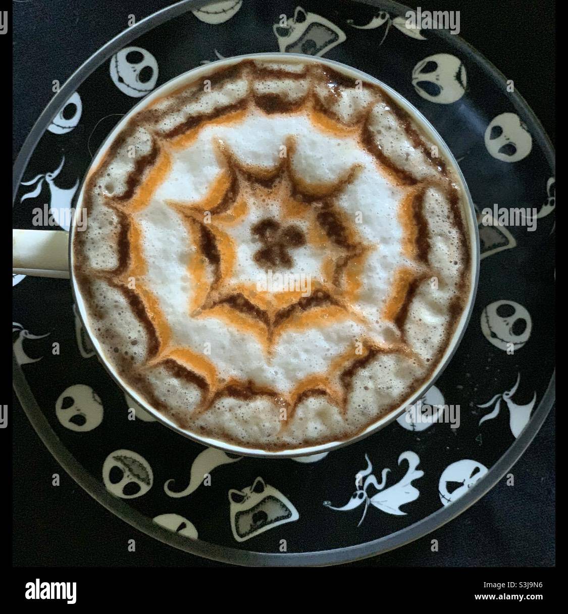 Halloween latte Stock Photo