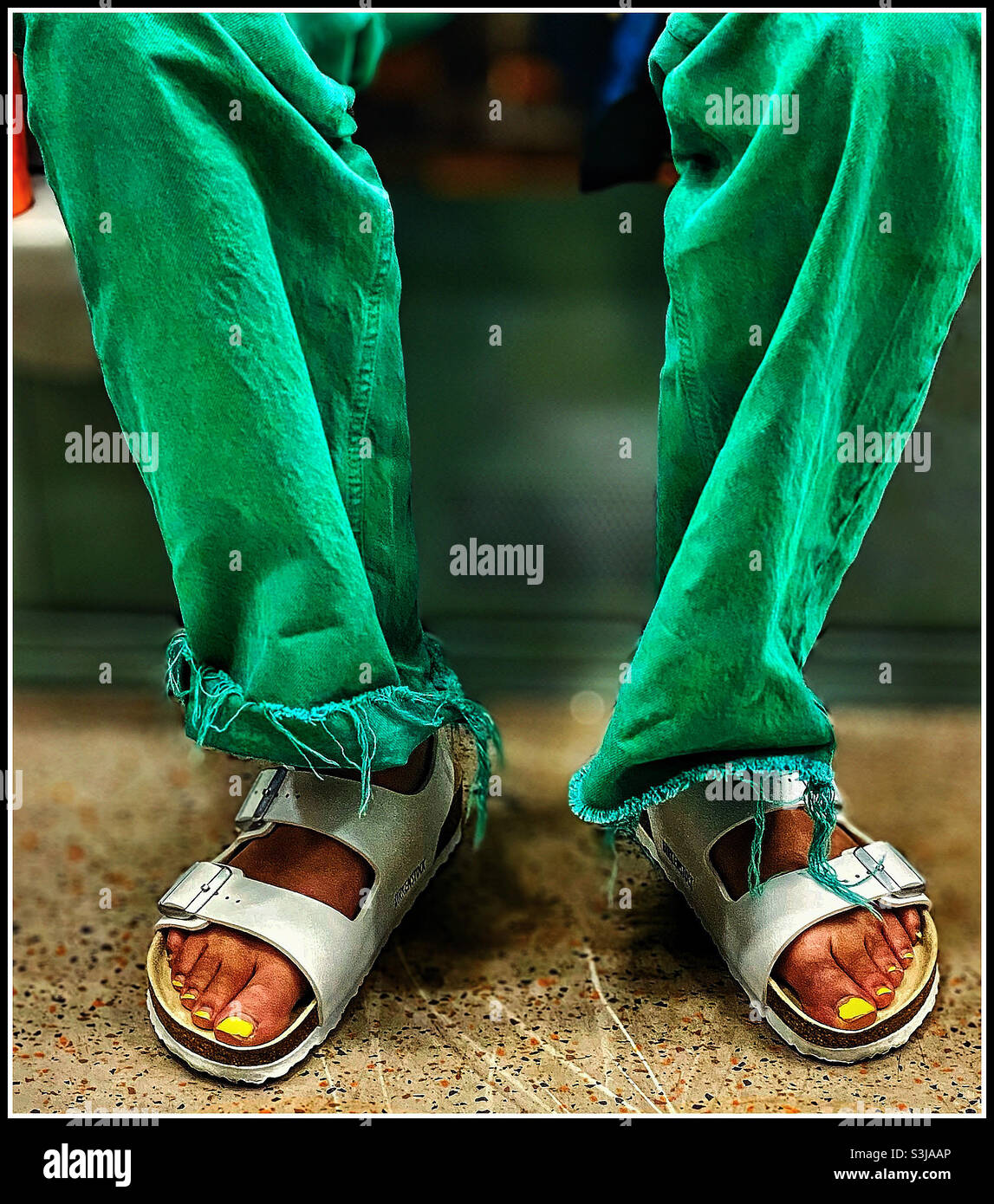 Green fashion. - Smartphone Captured Stock Image