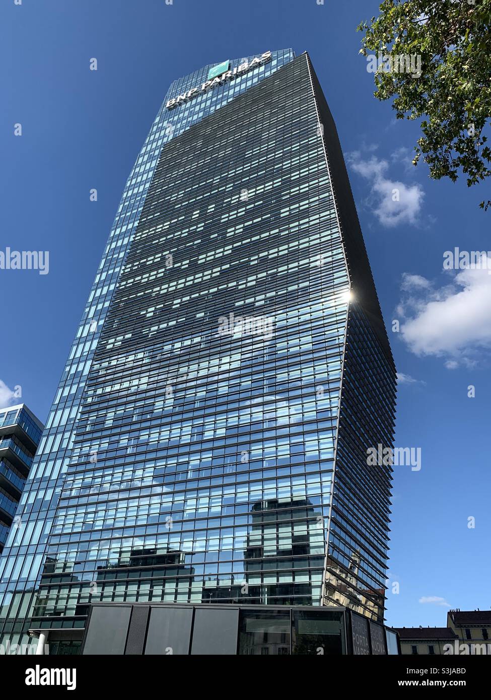 Diamond Tower. Milano, Italy - Smartphone Captured Stock Image