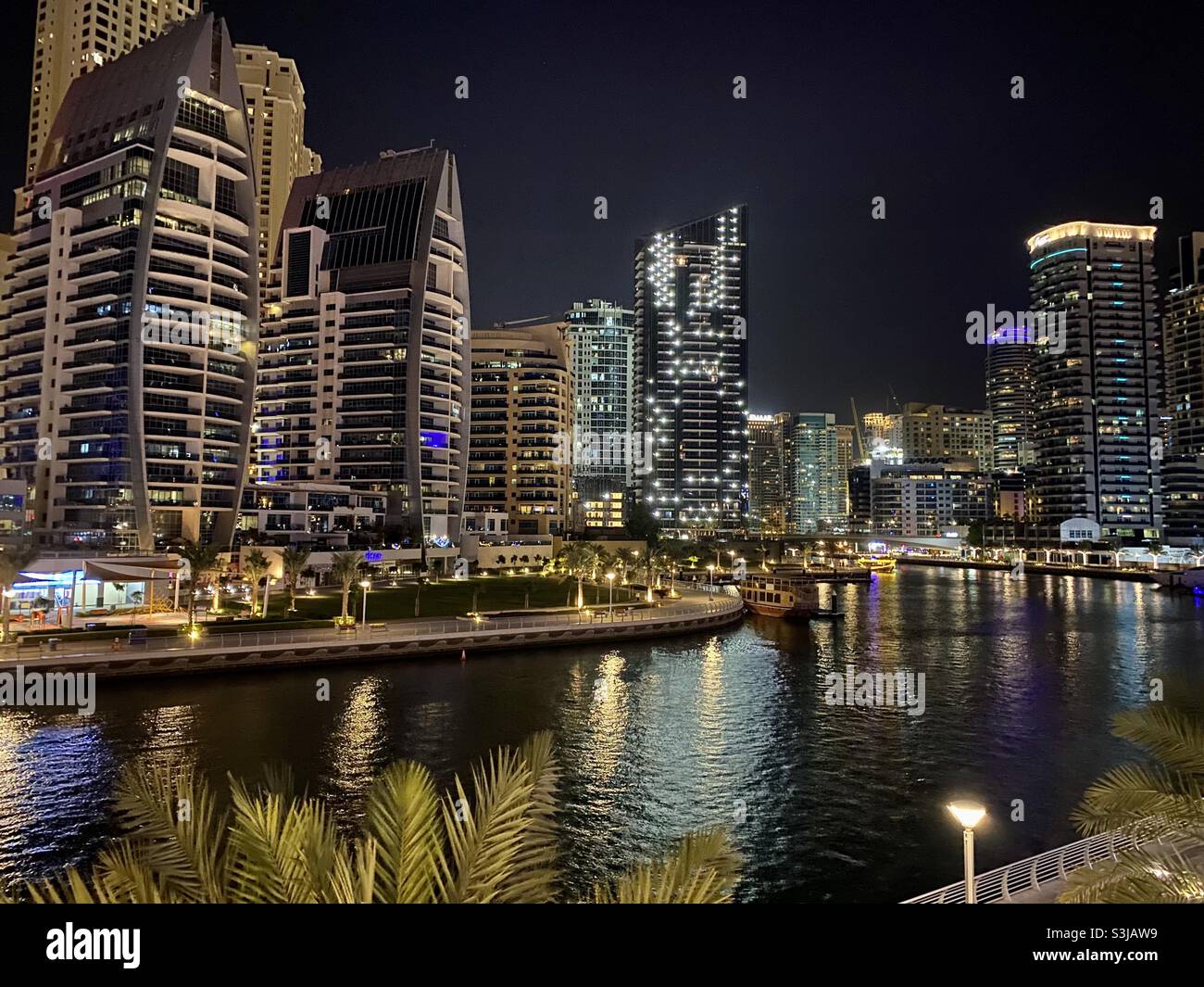 Dubai marine drive Stock Photo Alamy