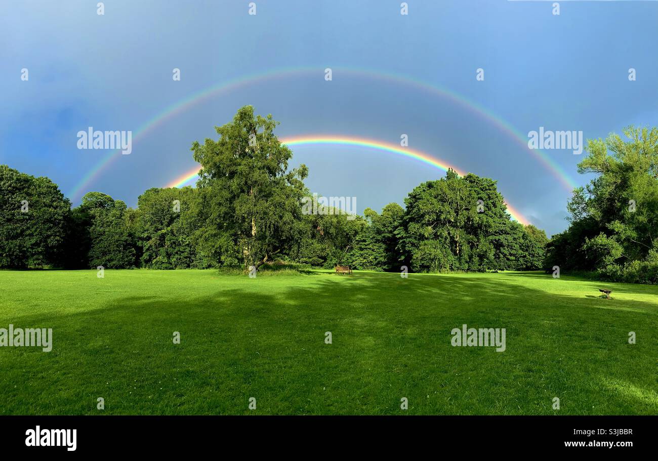Two rainbows hi-res stock photography and images - Alamy