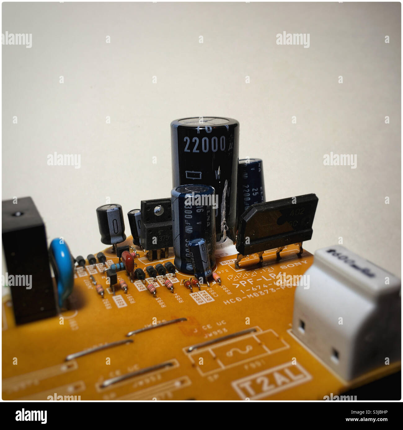 Circuit board looks like cityscape - Smartphone Captured Stock Image