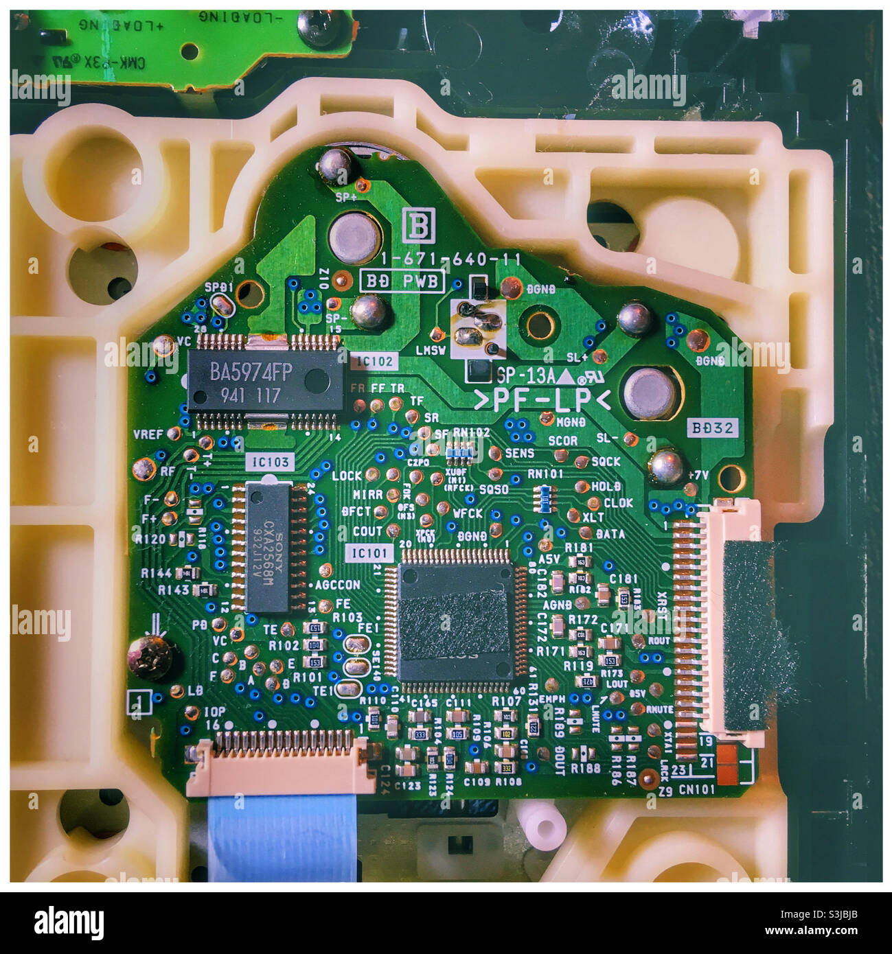Old circuit board - Smartphone Captured Stock Image