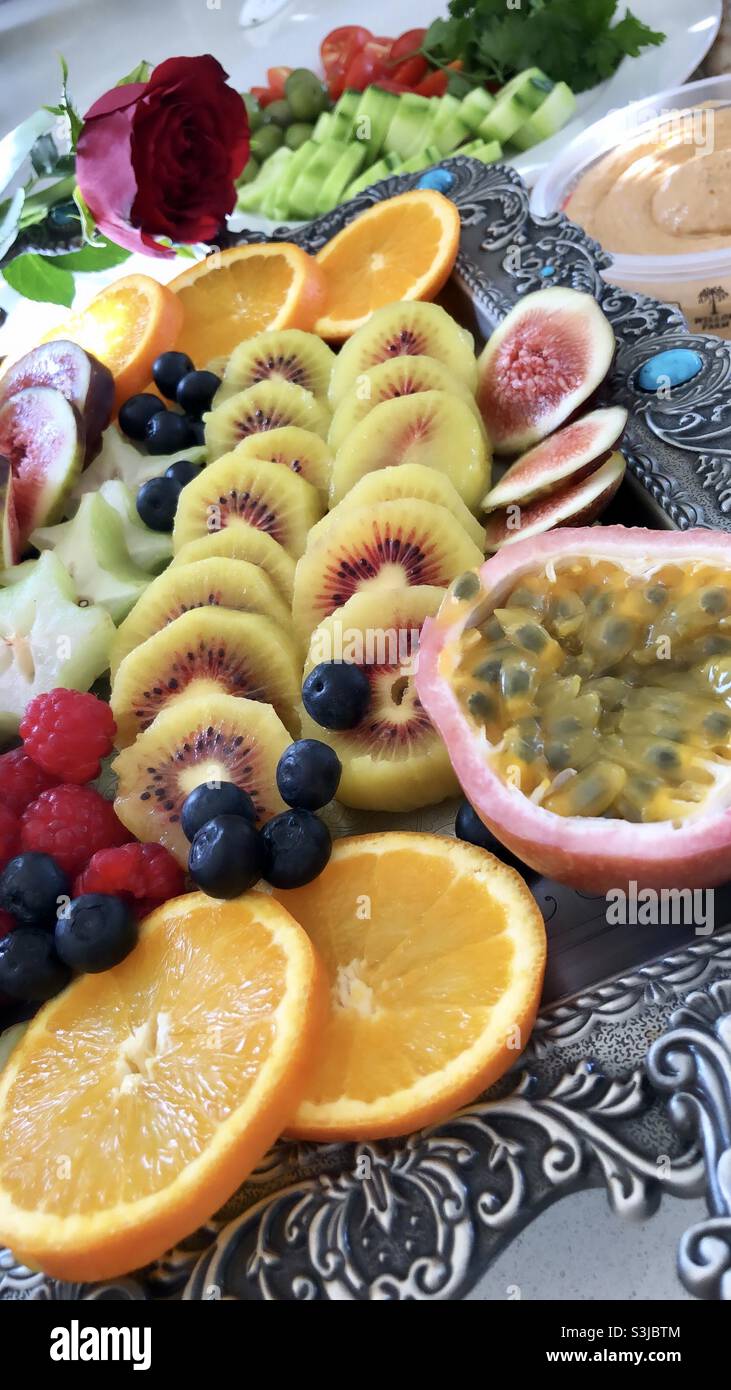 Mother’s Day Fruit platter Stock Photo Alamy