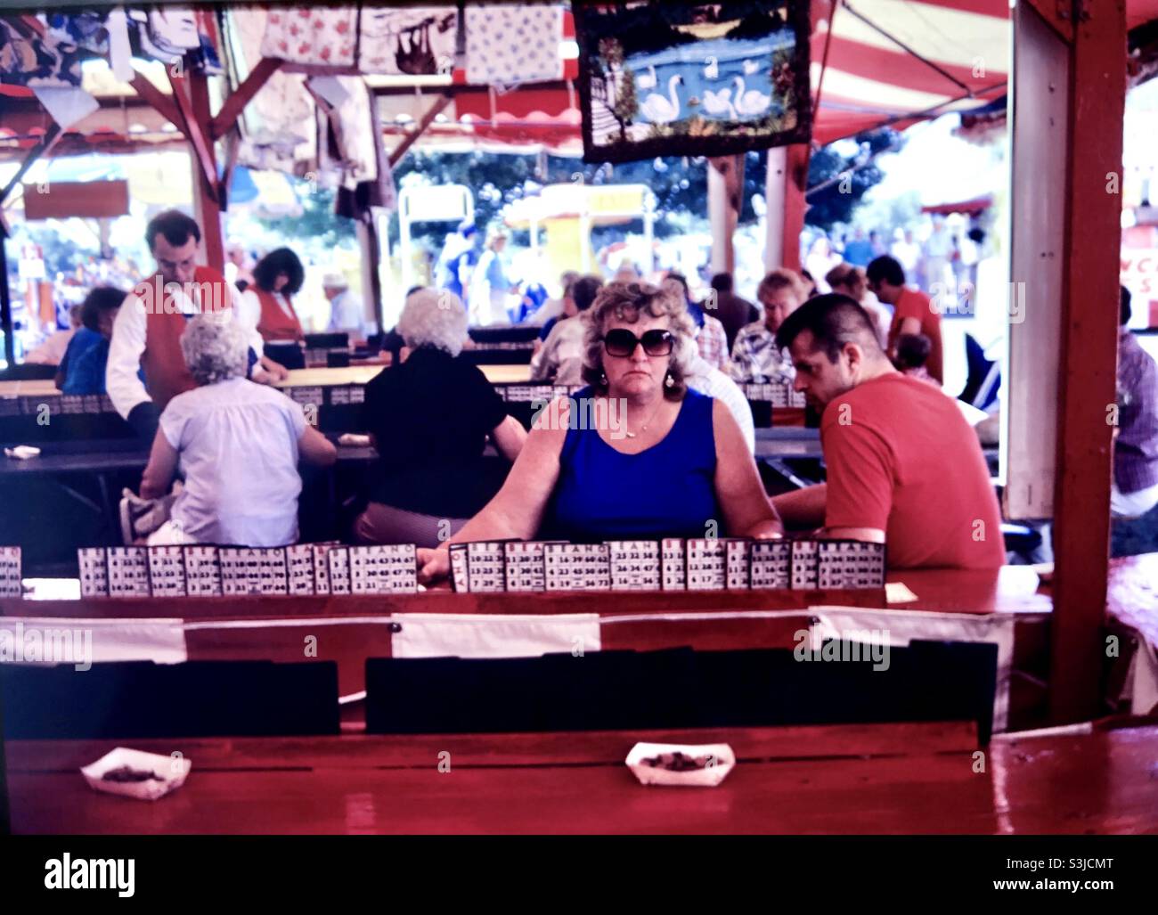 Bingo players at New England fair Stock Photo Alamy