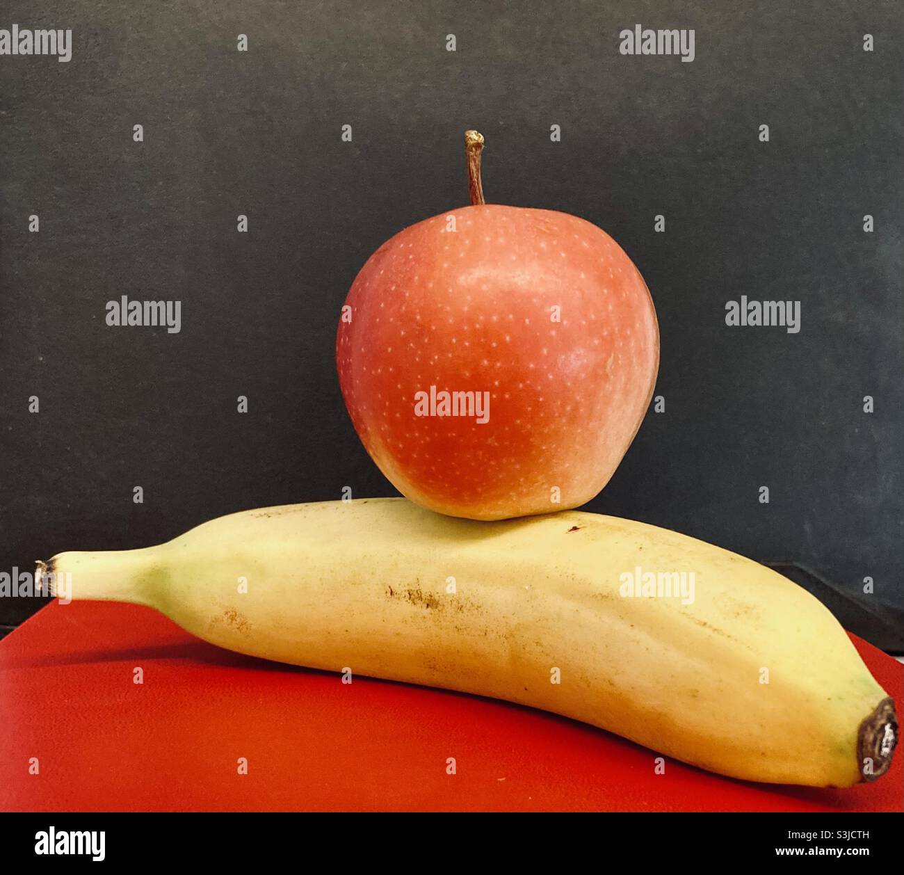 Banana Apple - Smartphone Captured Stock Image