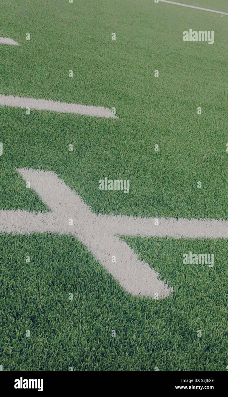 Aesthetic football field Stock Photo Alamy