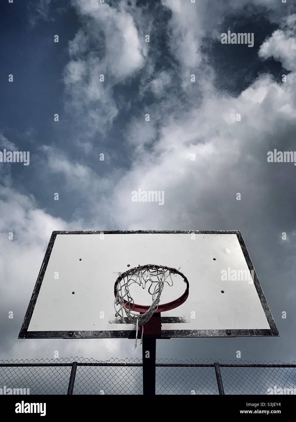 Basketball rim Stock Photo