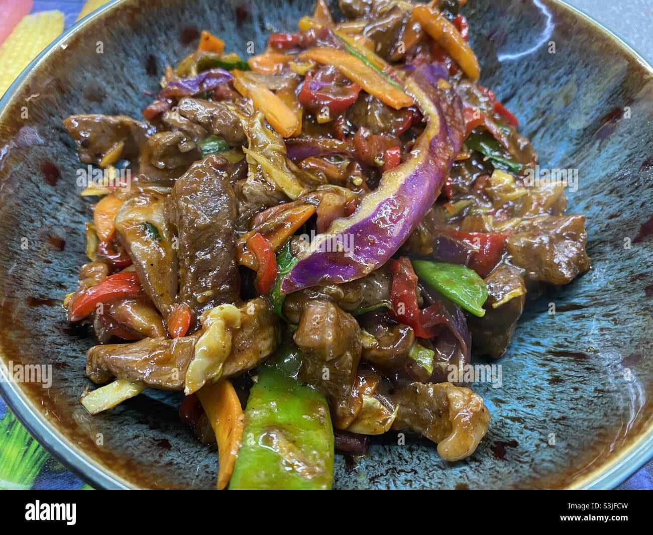 Beef Chinese Stir Fry Stock Photo - Alamy