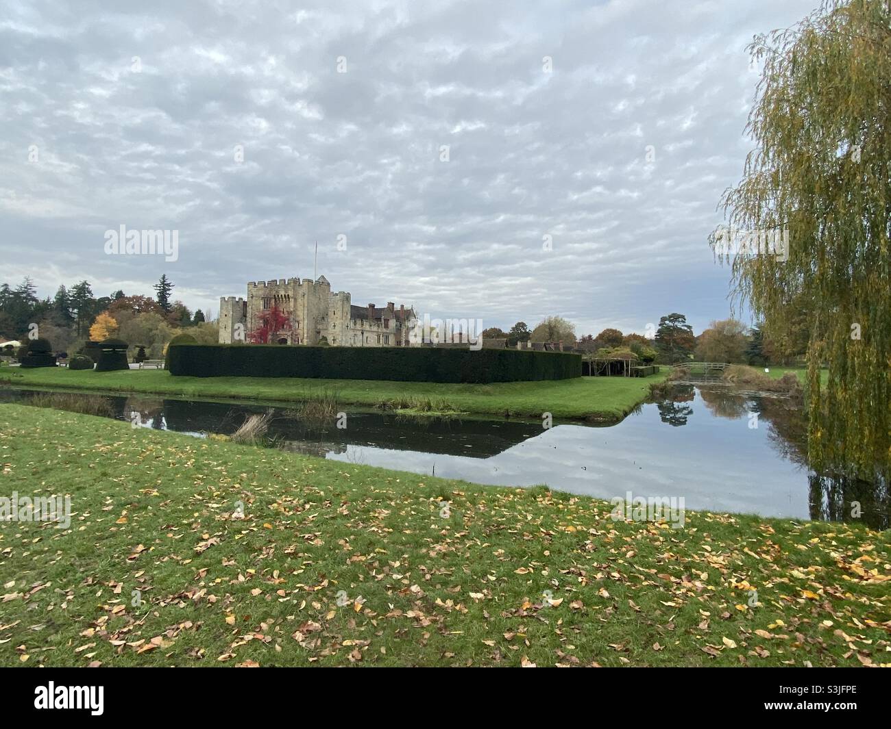 Hever Castle, Kent, U.K. photo taken in November 2019. - Smartphone Captured Stock Image