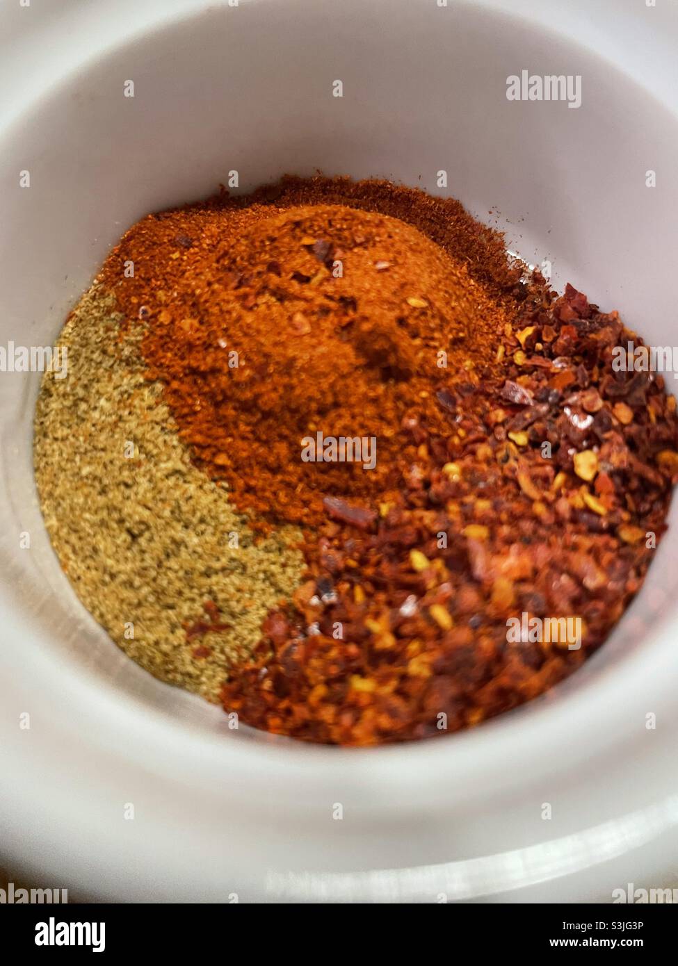 Spice Blend for dishes like chili Stock Photo Alamy