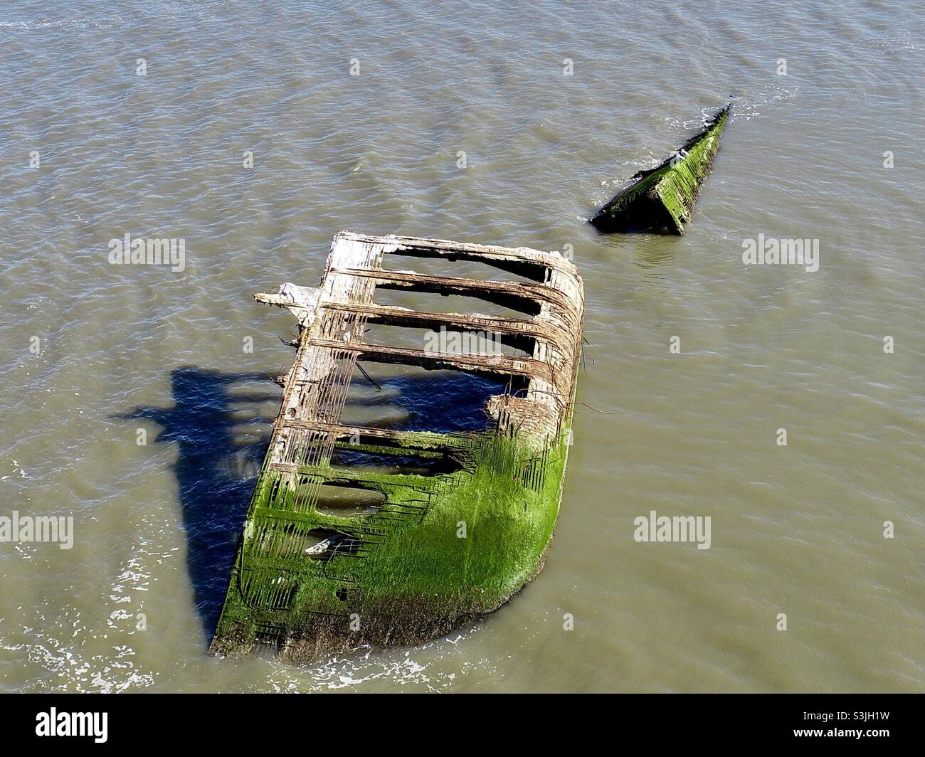 Wreck of the SS Atlantus Stock Photo