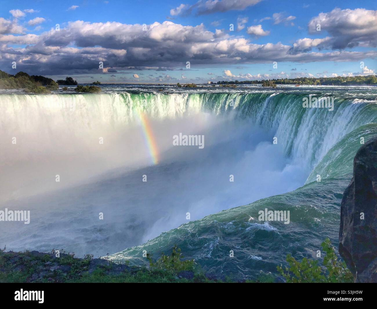 The Horseshoe Falls in Niagara, Canada. - Smartphone Captured Stock Image