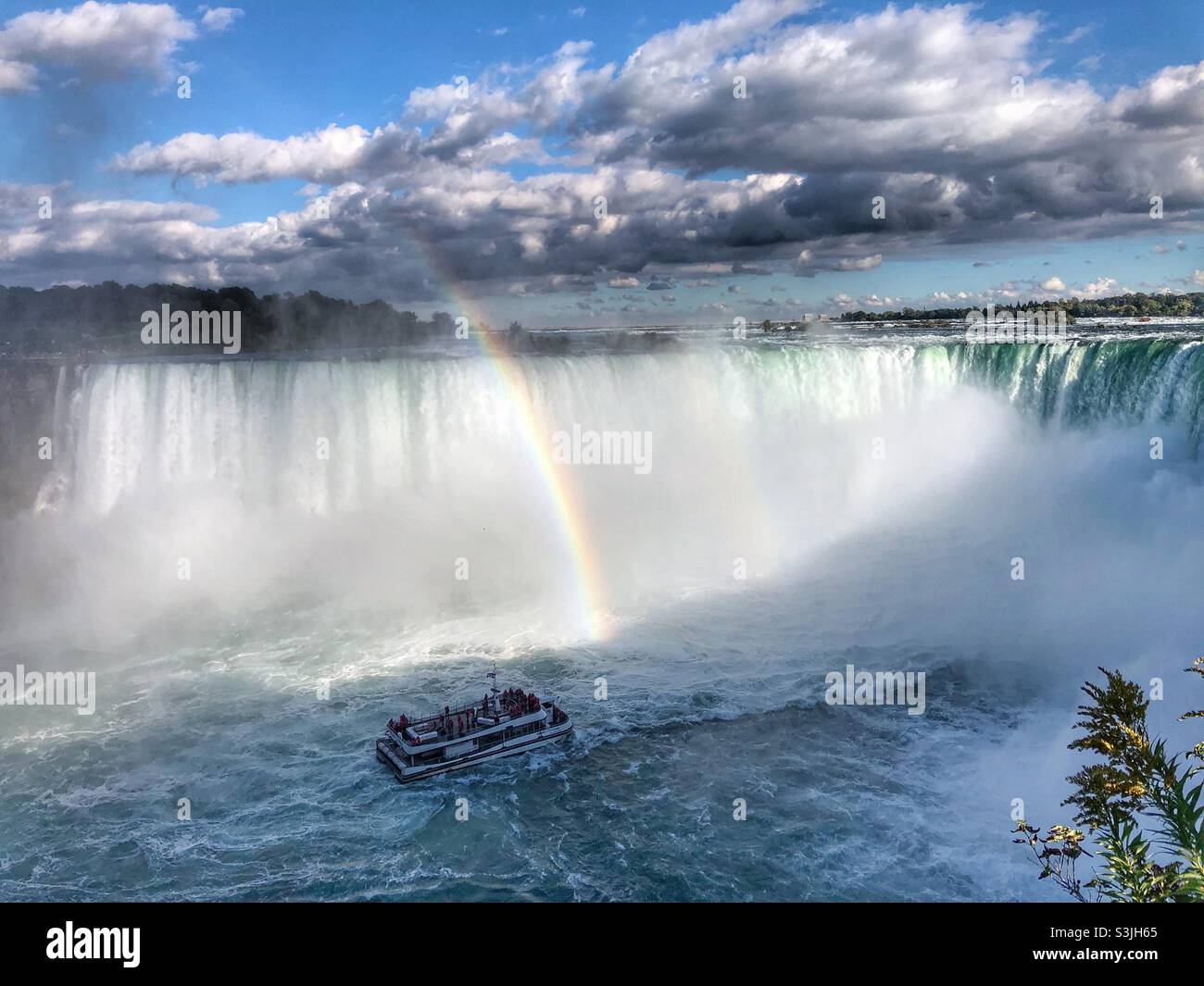 The Horseshoe Falls in Niagara, Canada. - Smartphone Captured Stock Image