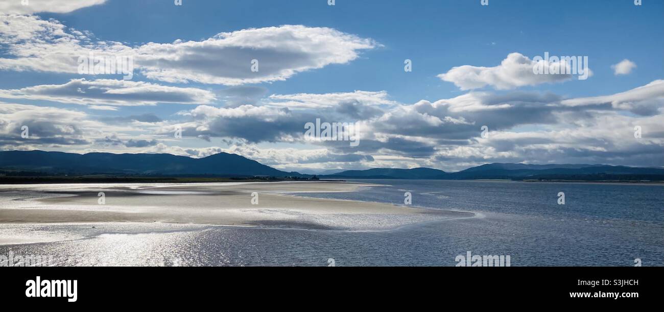 The Dornoch Firth panoramic Stock Photo