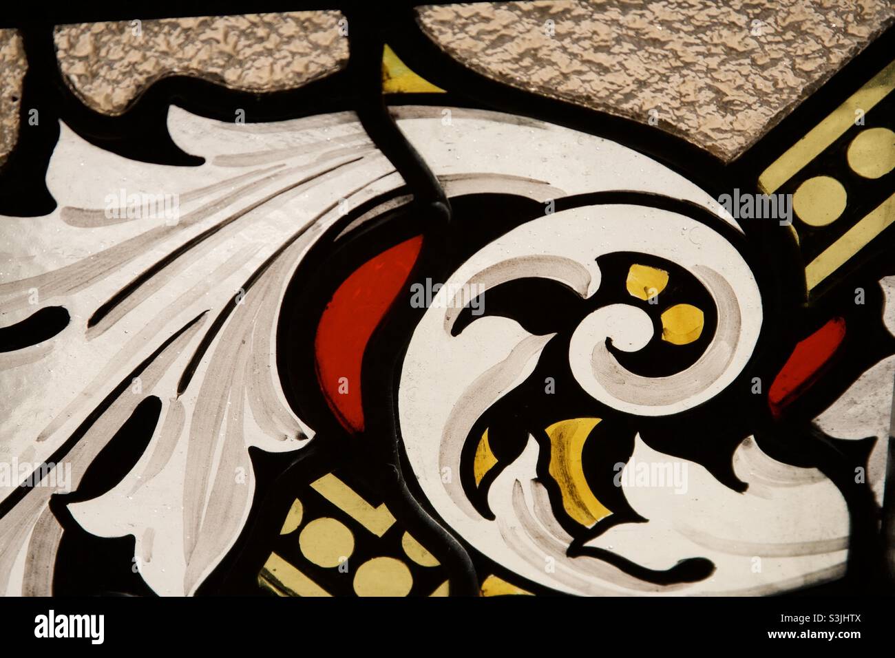 Stained glass window Sydney Australia Stock Photo Alamy