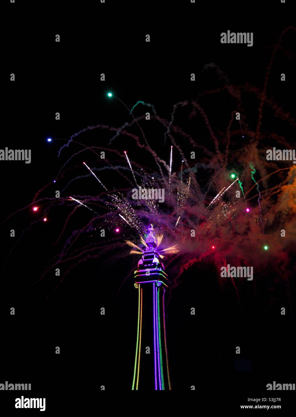 Blackpool lights switch on of Blackpool tower with fireworks