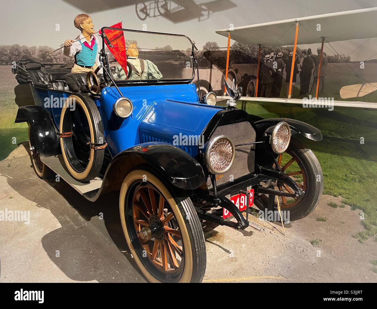 Model T automobile on display at the cradle of aviation Museum, Garden city, New York, United States - Smartphone Captured Stock Image