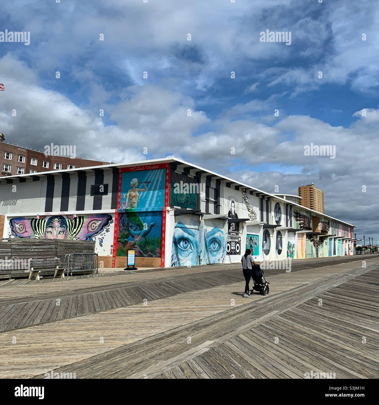 August, 2021, Asbury Park Boardwalk, Asbury Park, Monmouth County, New