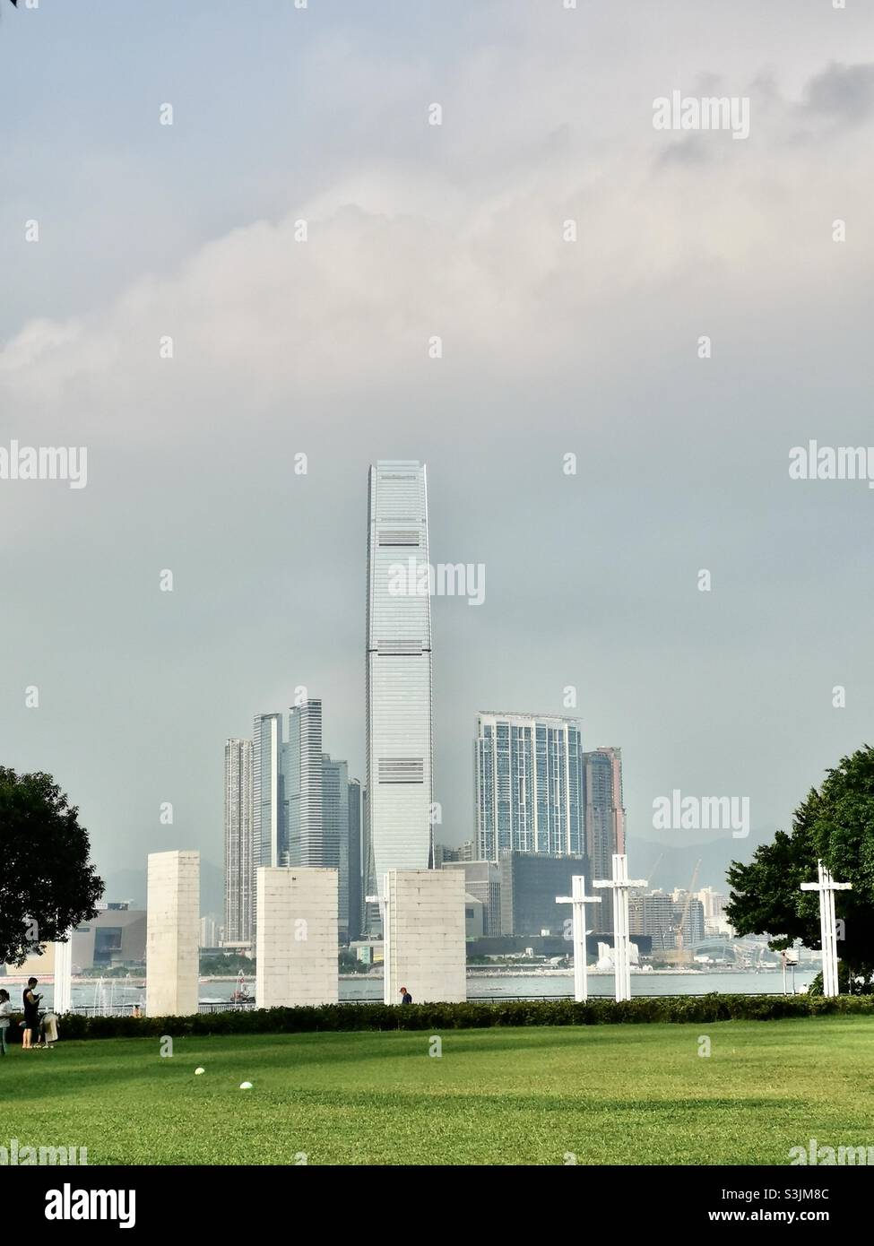 Sun Yat Sen memorial park in Hong Kong. - Smartphone Captured Stock Image