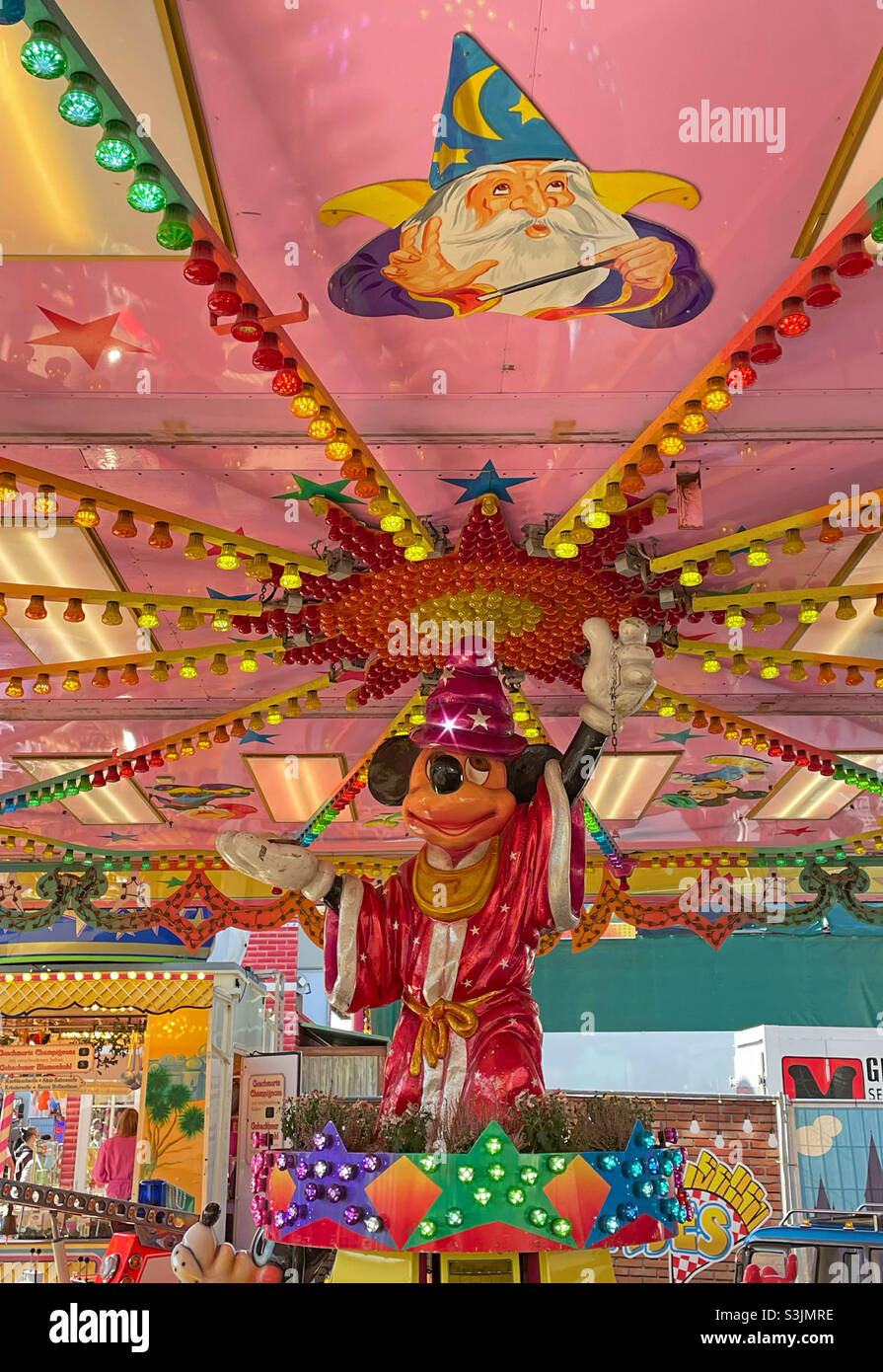 Disney on fairground. Stock Photo