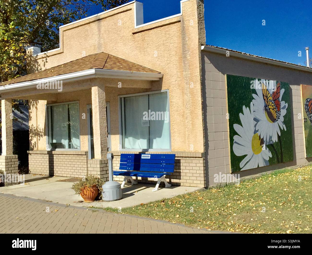 Mural, downtown Irricana, Village, Alberta, Canada Stock Photo Alamy