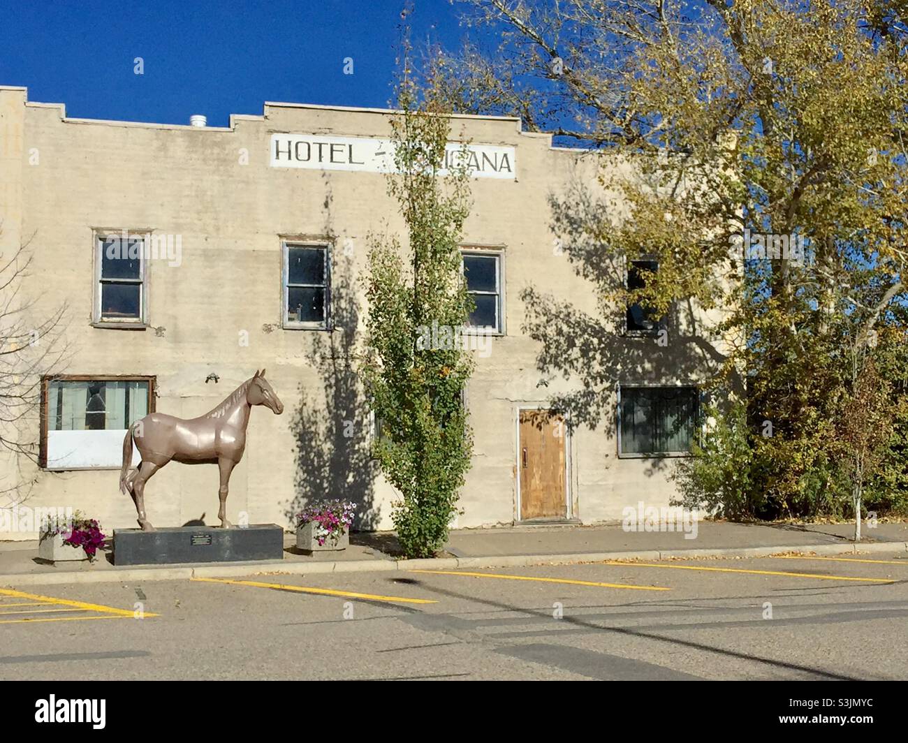 Hotel, downtown Irricana, Village, Alberta, Canada Stock Photo Alamy