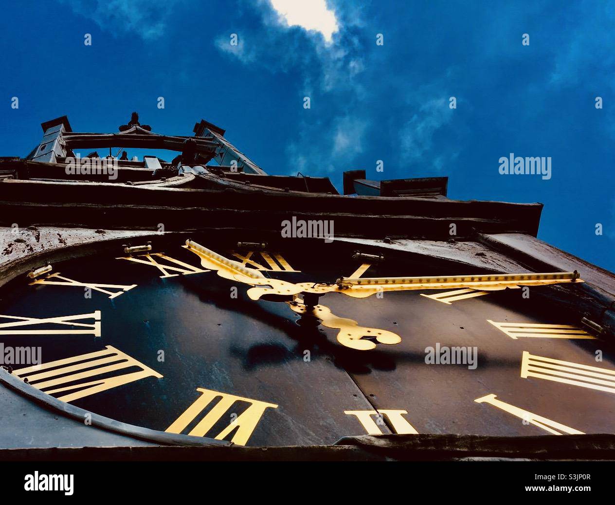 Church clock - Smartphone Captured Stock Image