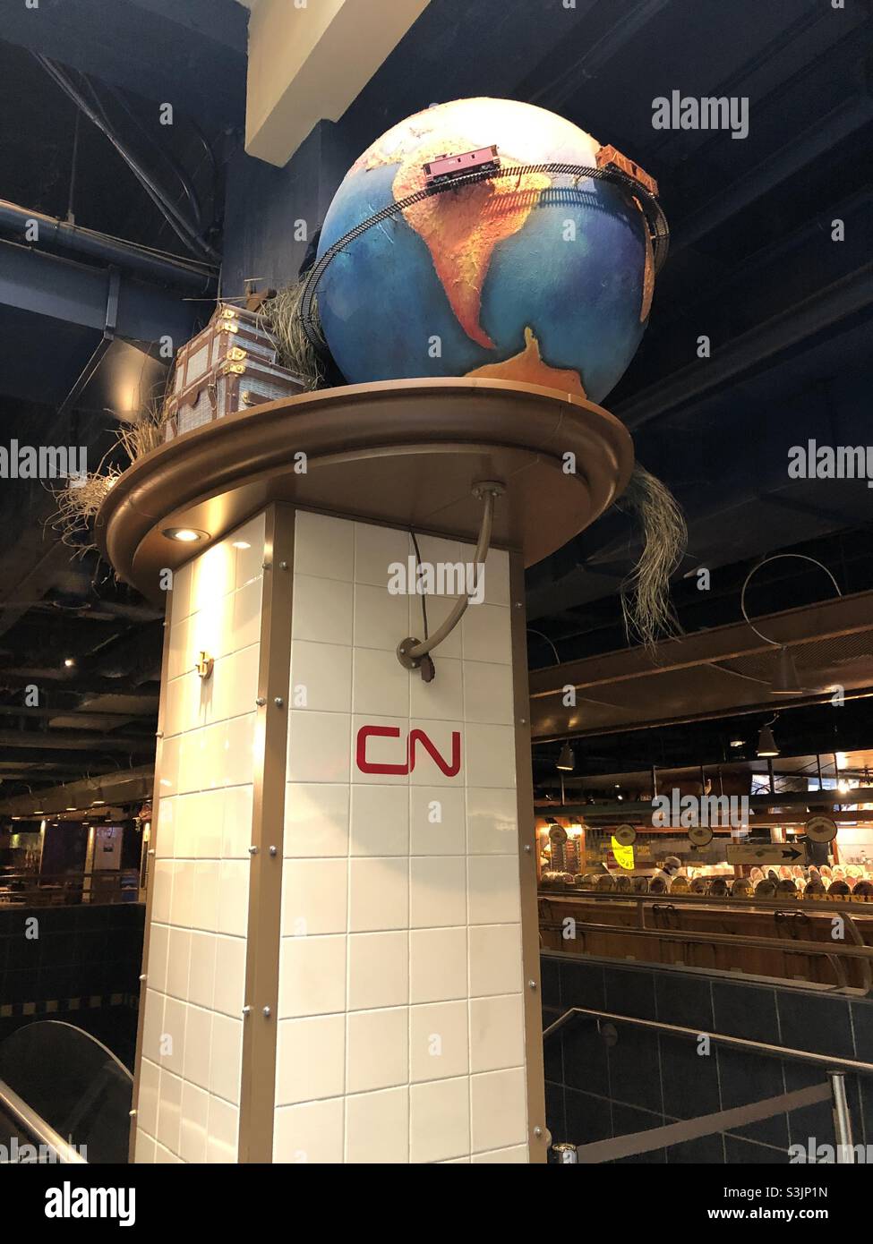 Via Rail train station in Montreal, Quebec, Canada. - Smartphone Captured Stock Image