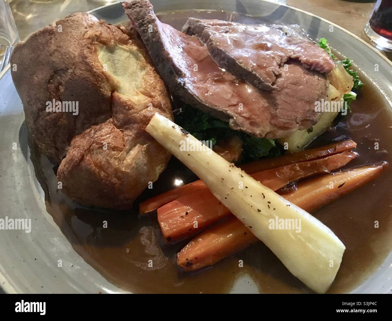 Traditional Roast Sunday Pub Lunch Meal Stock Photo Alamy