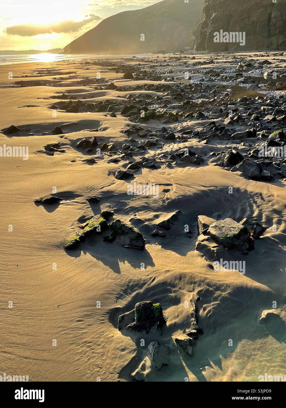 Marros beach, south west wales, October. - Smartphone Captured Stock Image