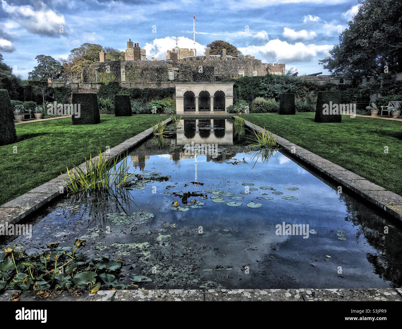 Queen Elizabeth the Queen Mother’s Garden at Walmer Castle - Smartphone Captured Stock Image