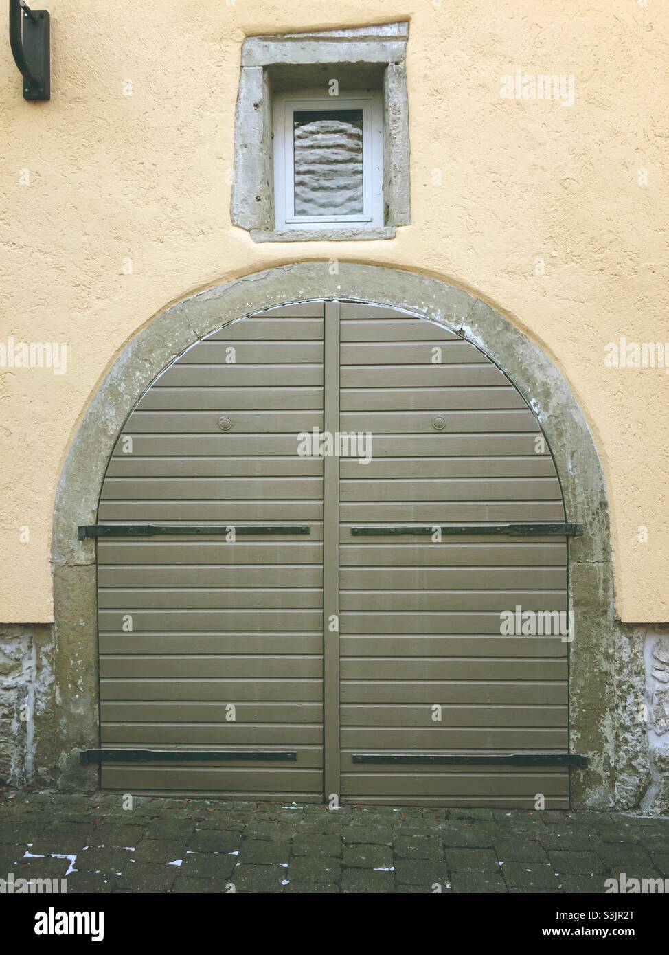 Old medieval wooden gate - Smartphone Captured Stock Image