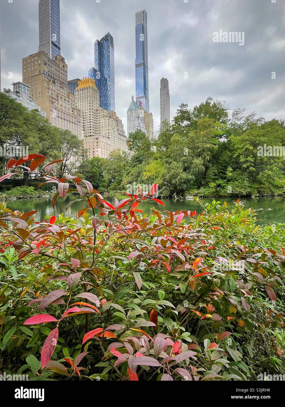 Billionaires row skyscrapers as seen from central park 2021 new York