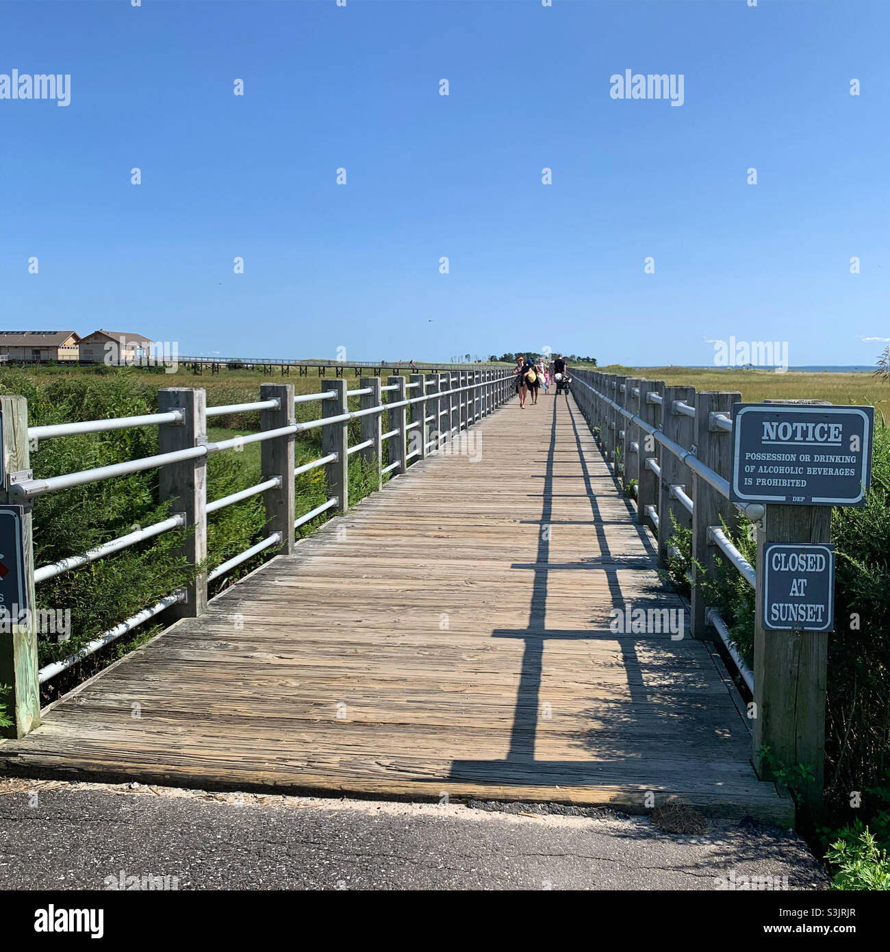 Silver Sands State Park, Milford, New Haven County, Connecticut, United States - Smartphone Captured Stock Image