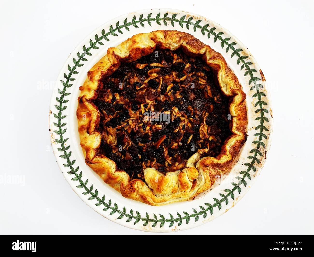 Homemade mincemeat tart Stock Photo Alamy
