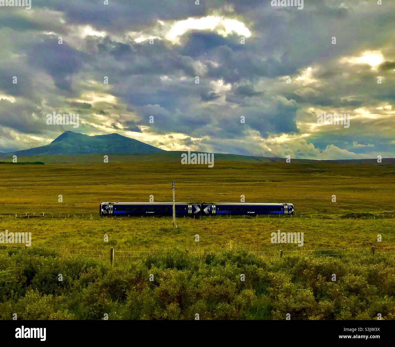 Scotland train journeys Stock Photo