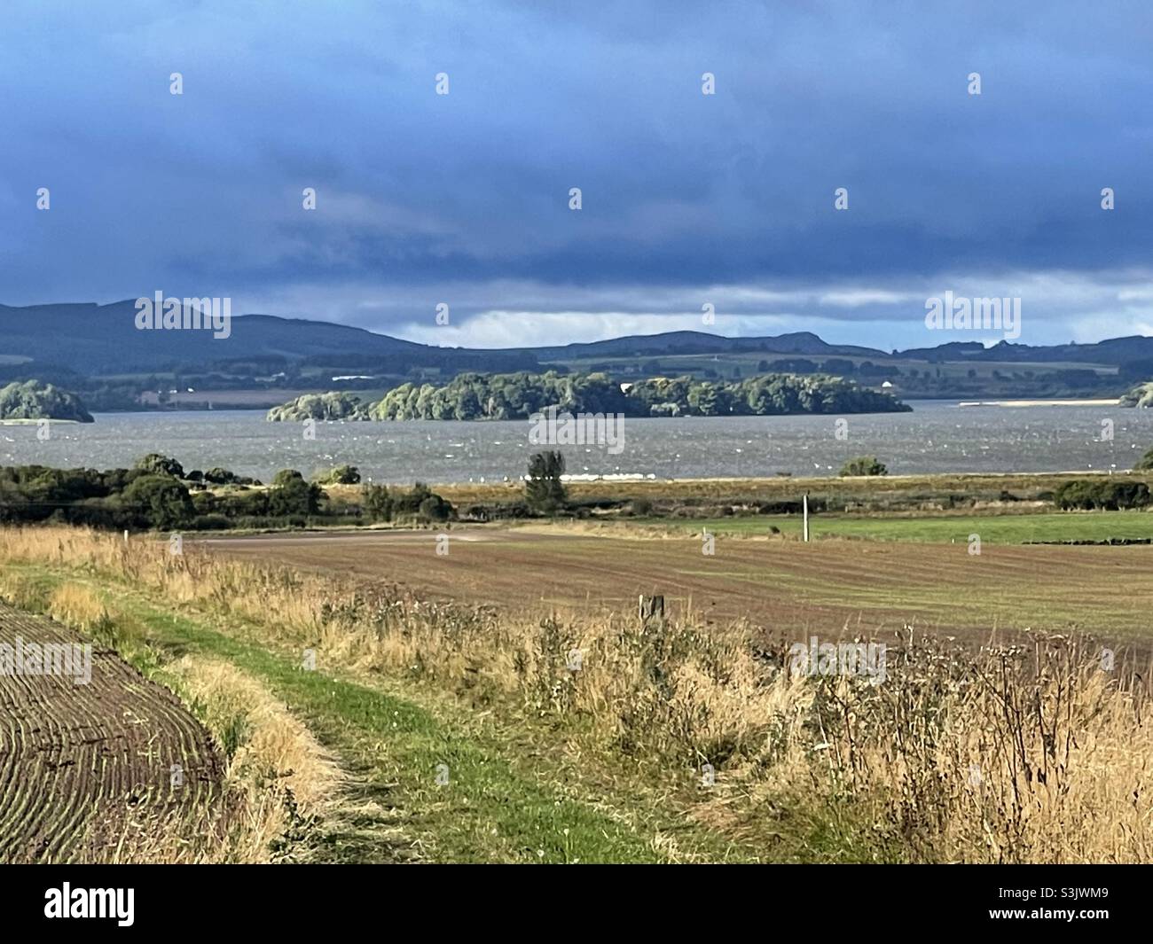 Loch Leven, near Kinross. Stock Photo