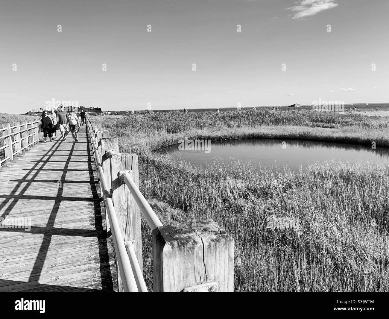 Silver Sands State Park, Milford, New Haven County, Connecticut, United States - Smartphone Captured Stock Image