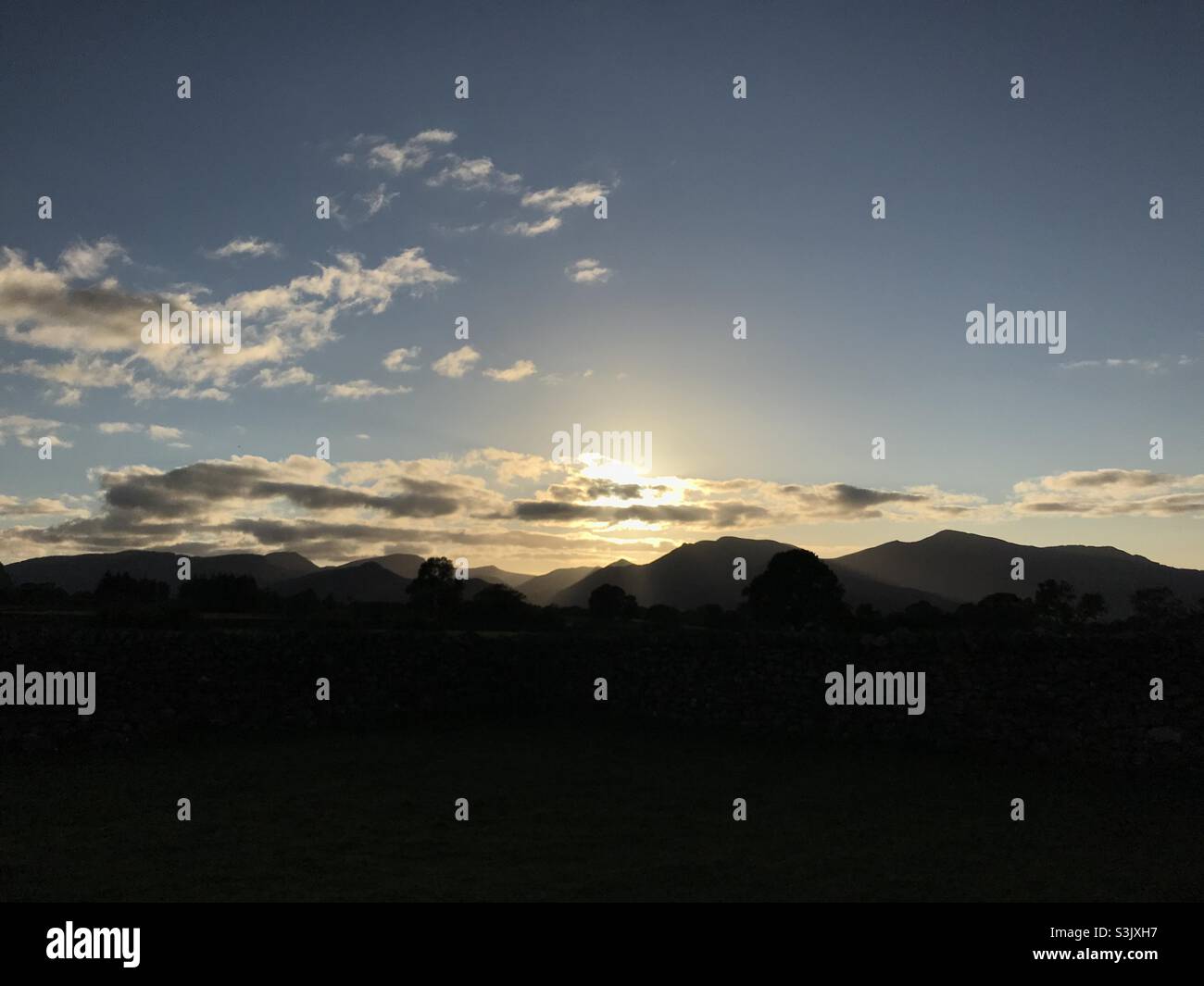 Early evening light over the Lake District - Smartphone Captured Stock Image