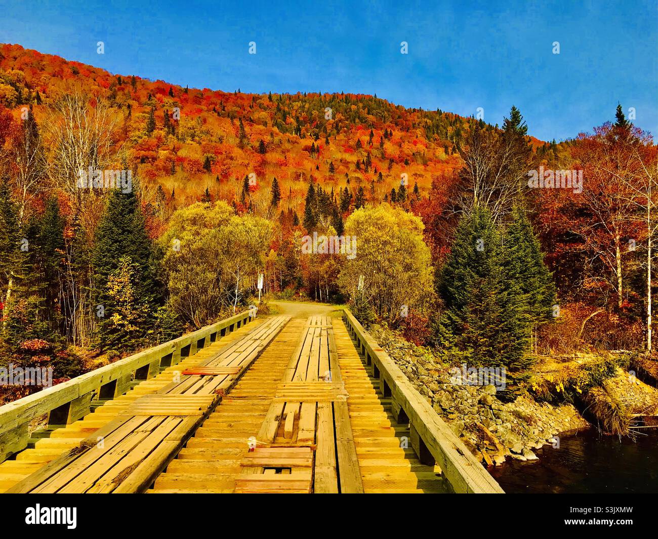 Continuation of the Appalachia Mountains in Québec Canada. St Jules