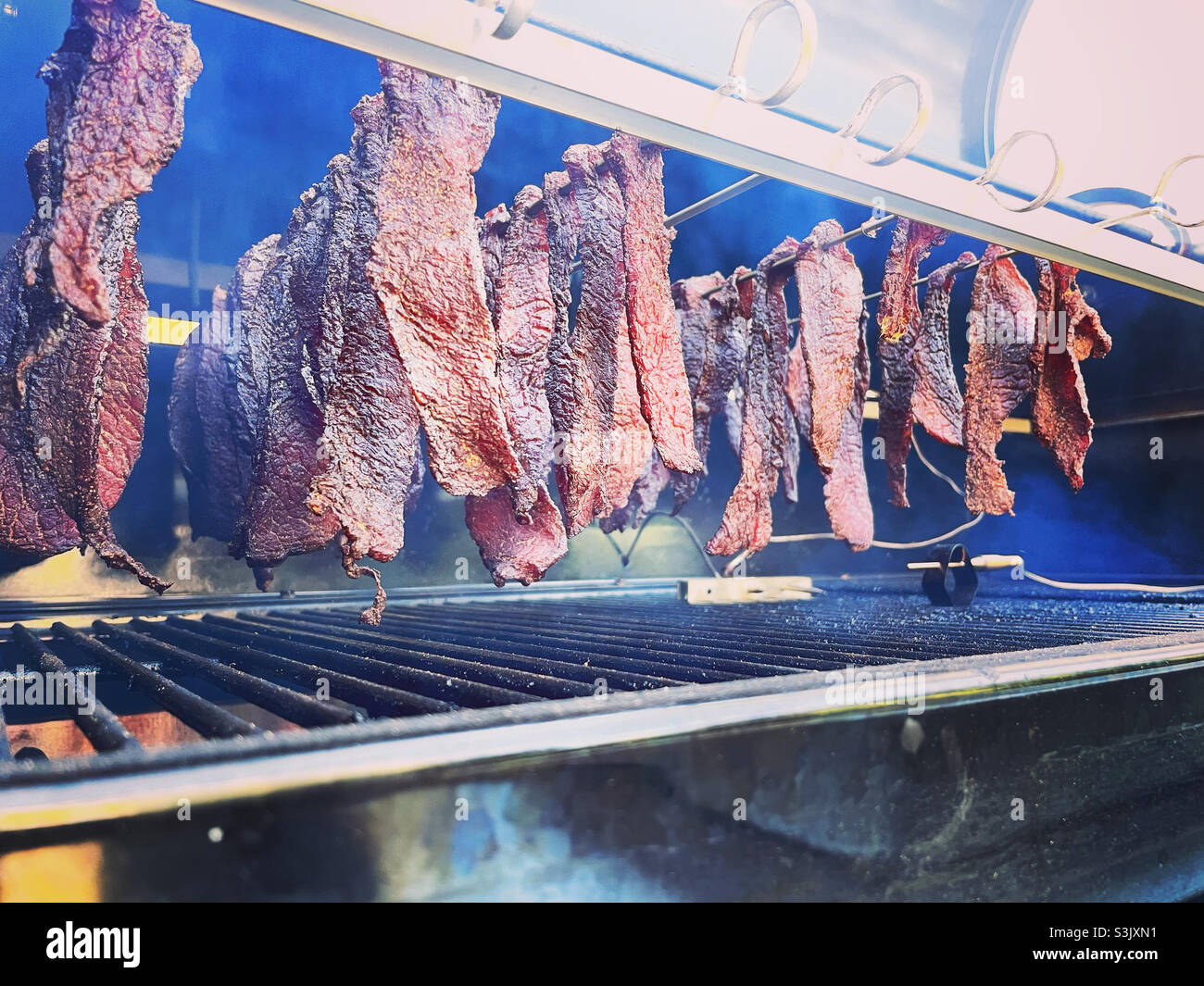 Pellet Smoked Jerky Stock Photo Alamy