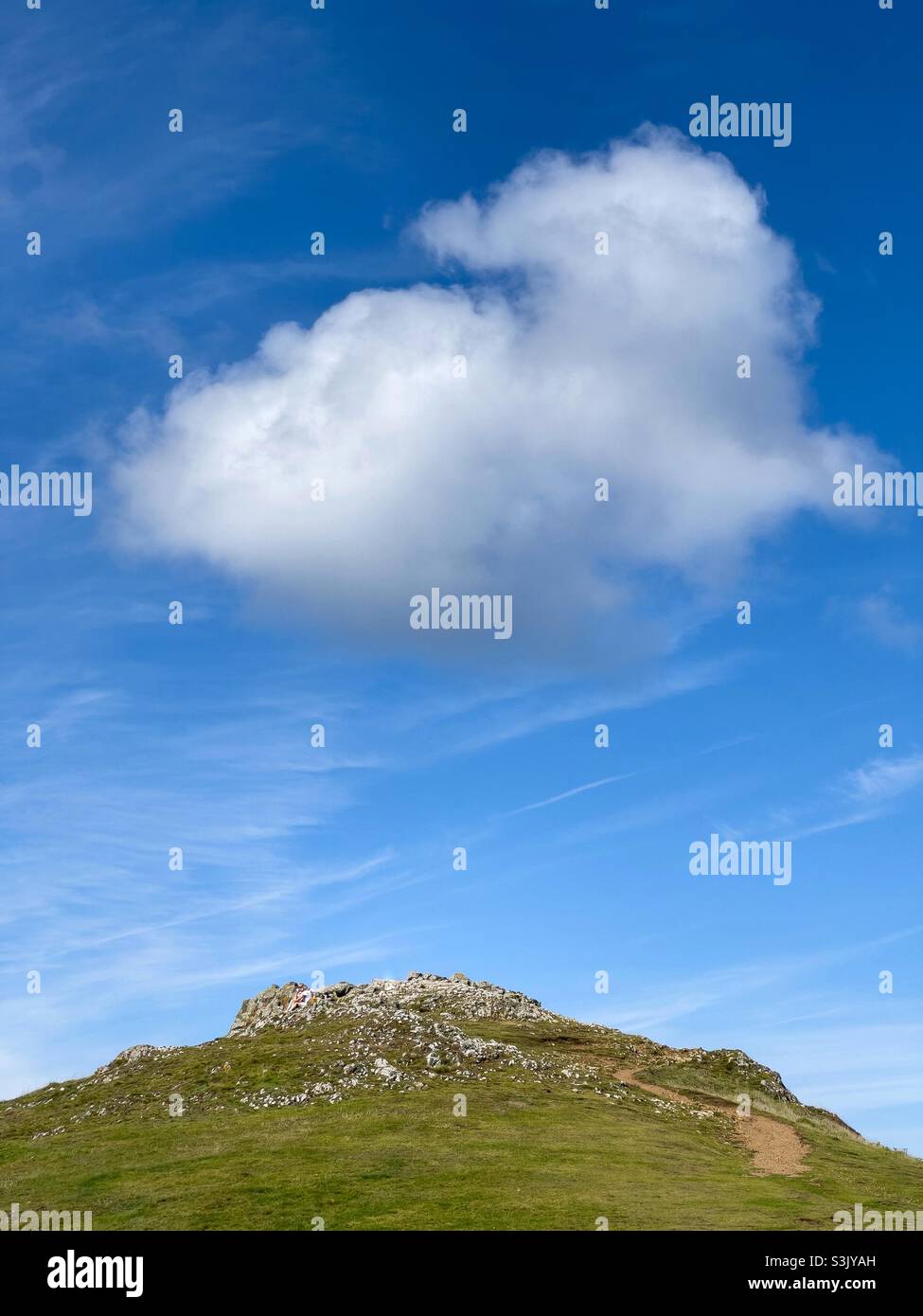 Cloud and rocks - Smartphone Captured Stock Image
